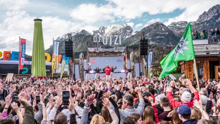 DJ Ötzi: 6000 Fans feierten am Hauser Kaibling bei besten Wetter!