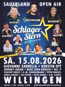 Schlagerstern Willingen 2026: DIESE Stars sind beim Open Air Highlight im nächsten Jahr dabei! » Schlagerstern Willingen Image
