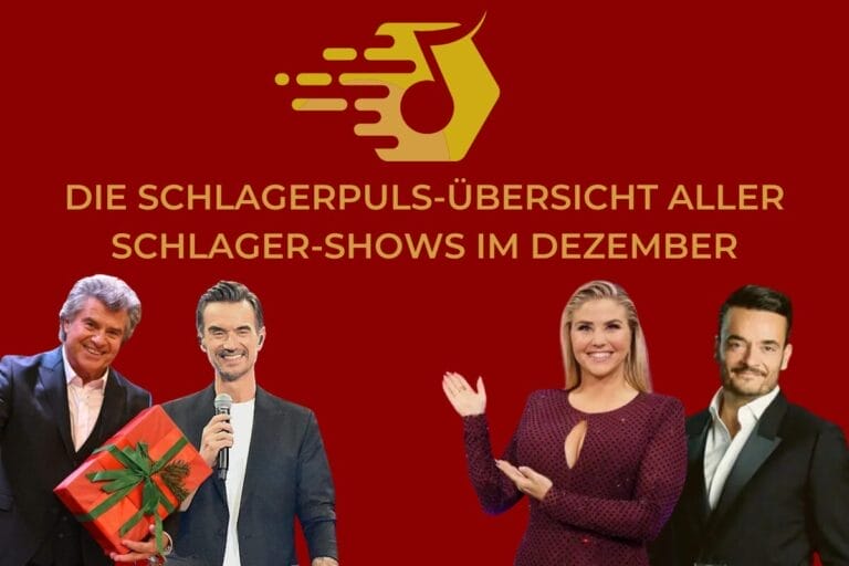 Schlager-Shows im Dezember 2025 in der Übersicht: „Beatrice Egli Show“, „Silvester-Schlagerbooom“ uvm.!