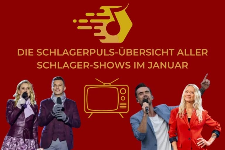 Schlager-Shows im Januar 2026 in der Übersicht: „Schlagerchampions“, „Wenn die Musi spielt“ uvm.!