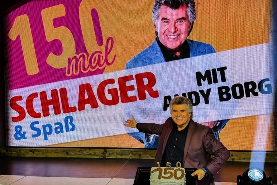 „Schlager & Spaß mit Andy Borg“ feiert nächsten Meilenstein! 150. Konzert der Erfolgs-Eventreihe – und kein Ende in Sicht! „Schlager & Spaß mit Andy Borg“ feiert nächsten Meilenstein! 150. Konzert der Erfolgs-Eventreihe – und kein Ende in Sicht!