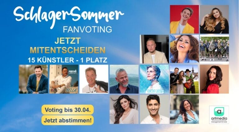„SchlagerSommer“ Fanvoting: SO entscheidet ihr, welcher DIESER 15 Stars beim Open Air in Pfullendorf dabei ist!