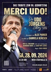 Event-Tipp "Merci Udo!": Feiert den 90. Geburtstag vom unvergessenen Udo Jürgens in Wien &raquo; Udo Jürgens