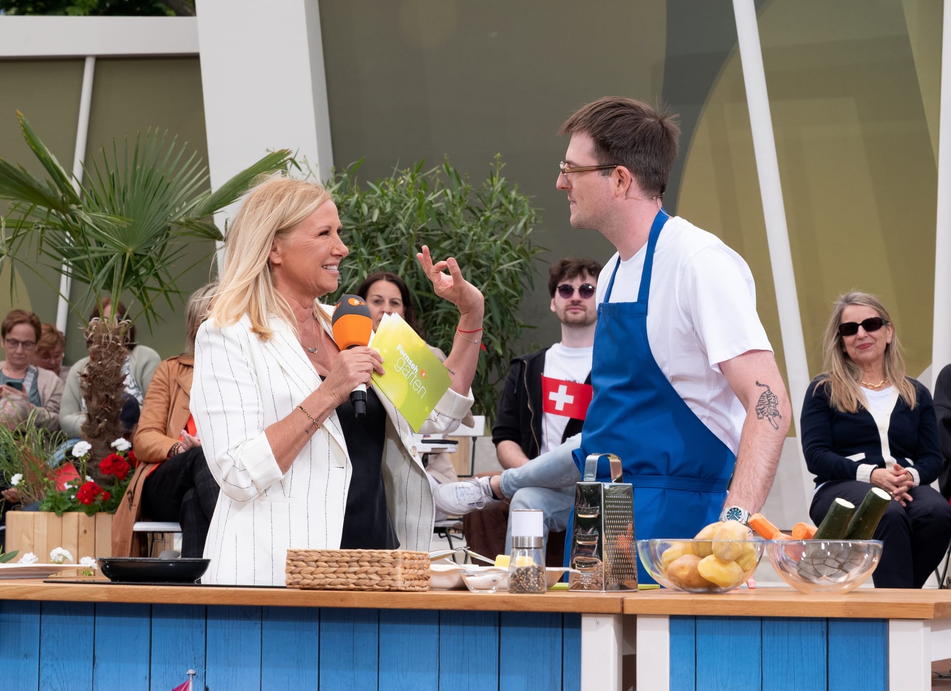 ZDF-Fernsehgarten 2025: Die schönsten Fotos der "Schweiz ESC"-Ausgabe vom 18.05.25